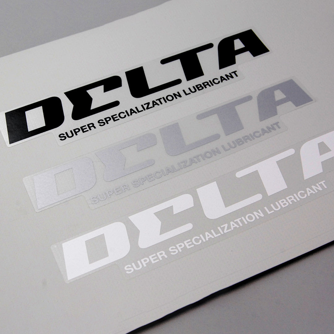 DELTA Print Sticker Black, Silver, White